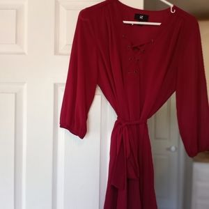 Burgundy Dress Extra Large